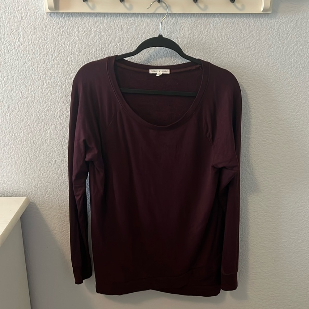 Threads 4 thought, long sleeve sweatshirt